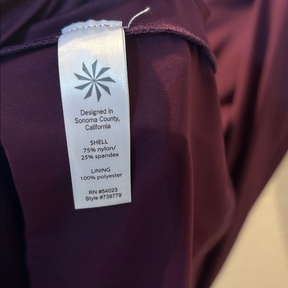 Athleta Crisscross Back Dress in Deep Burgundy - Picture 6 of 7